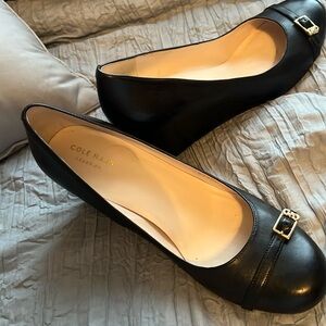 Cole Haan Black Wedge 2.5 inch heel